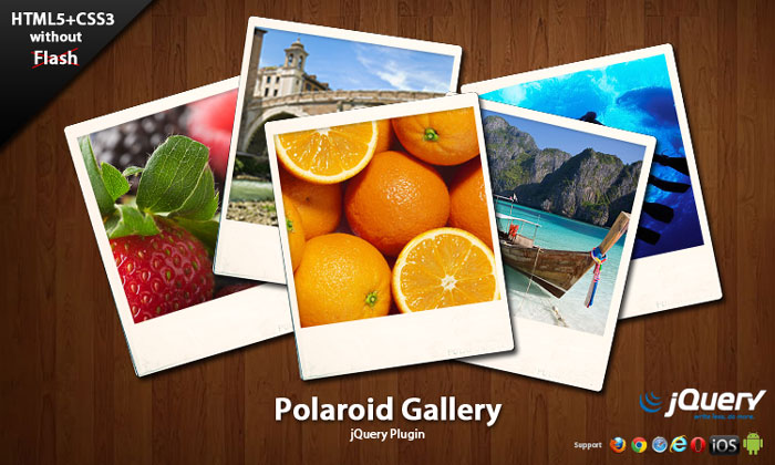 mobile image gallery jquery. Polaroid Gallery JQuery plugin is a easy to use JQuery plugin for web 